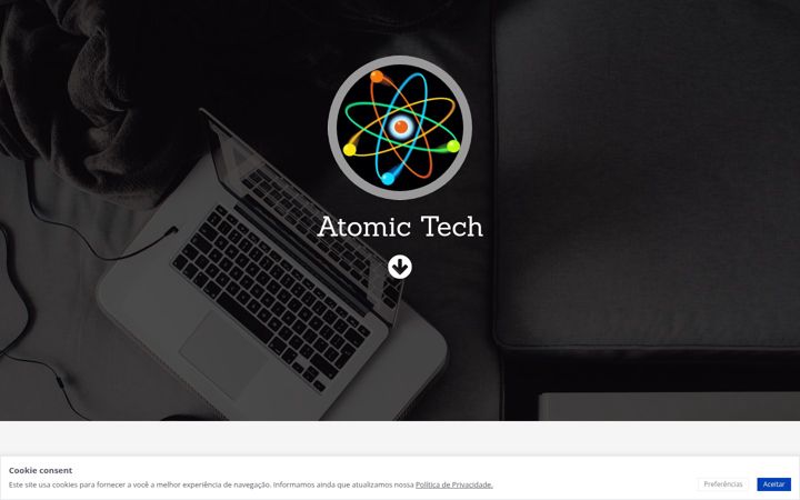 Screenshot of atomictech.com.br