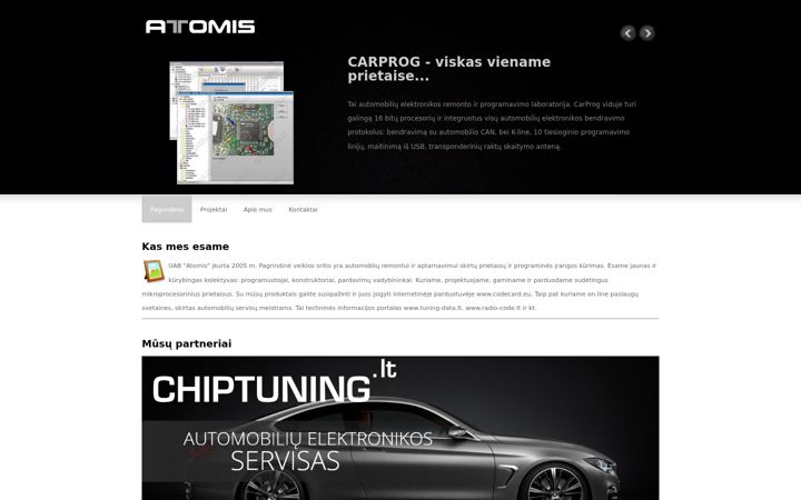 Screenshot of atomis.lt