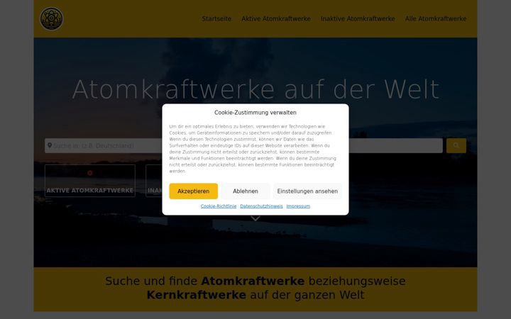 Screenshot of atomkraftwerke-info.de