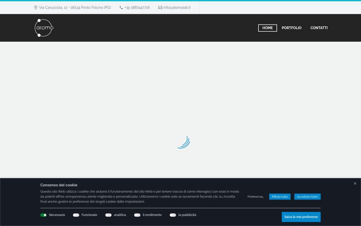 Screenshot of atomolab.it