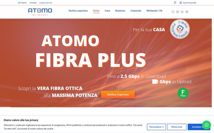 Screenshot of atomonetworks.com