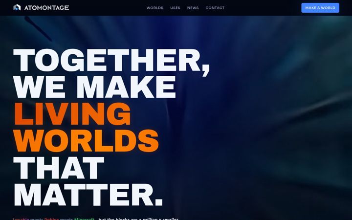 Screenshot of atomontage.com