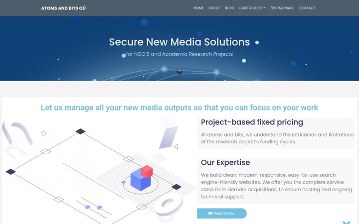 Screenshot of atoms-and-bits.com