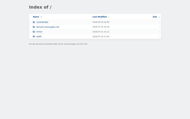 Screenshot of atomsaglik.com
