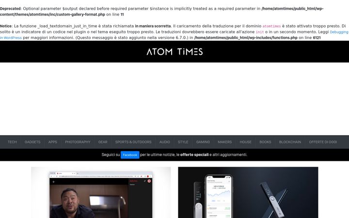 Screenshot of atomtimes.com