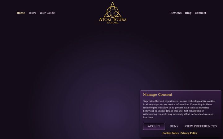 Screenshot of atomtours.co.uk