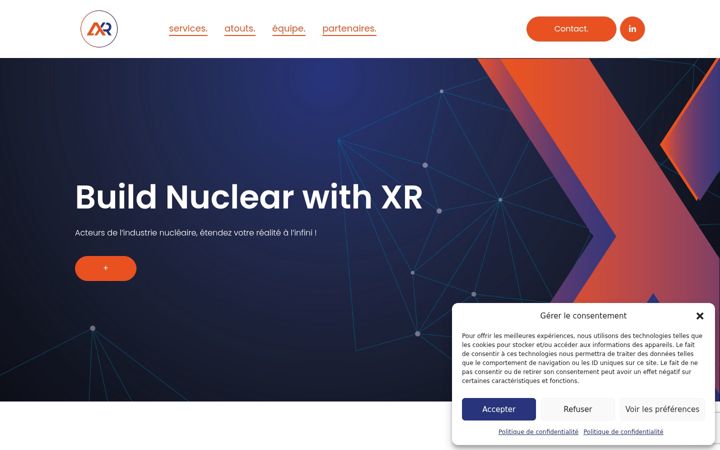 Captură de ecran a atomxr.fr