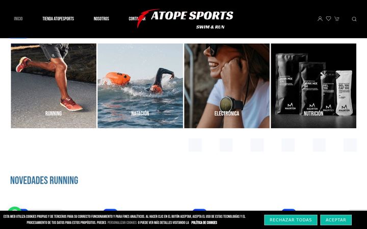 Screenshot ta' atopesports.com