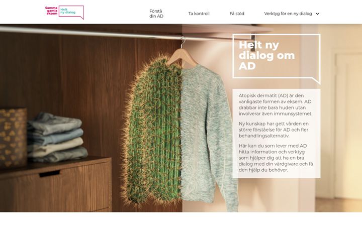 Screenshot of atopiskdermatit.se