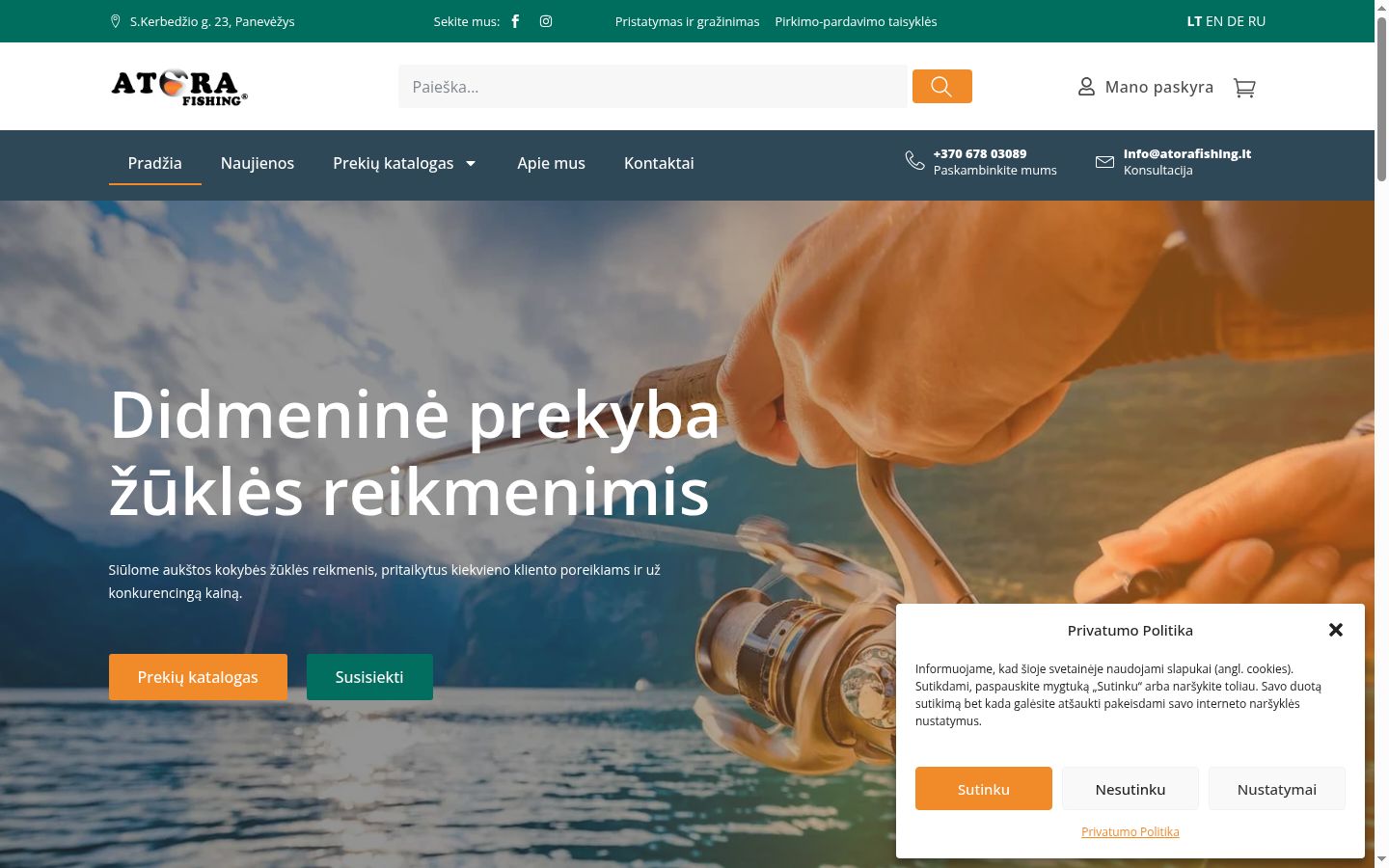 Screenshot van de toestemmingsbanner zoals getoond vóór enige interactie