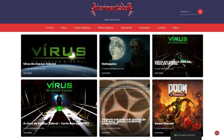 Screenshot of atormentador.com.br