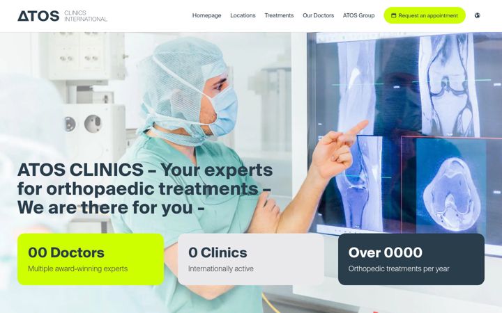 Skærmbillede af atos-clinics.com