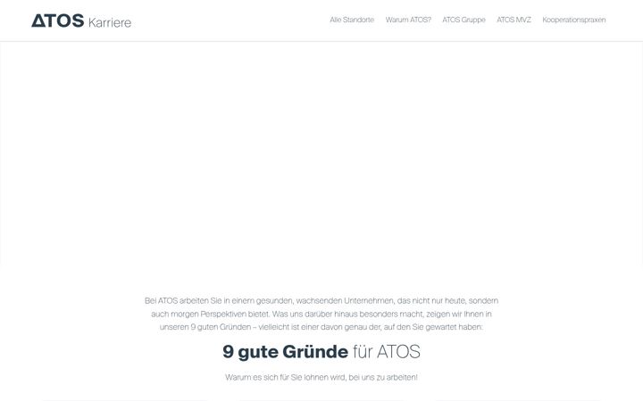 Skærmbillede af atos-karriere.de