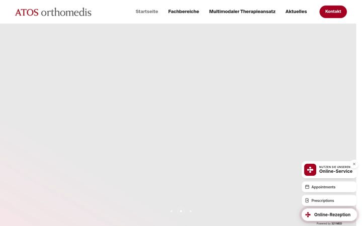 Screenshot of atos-orthomedis.de