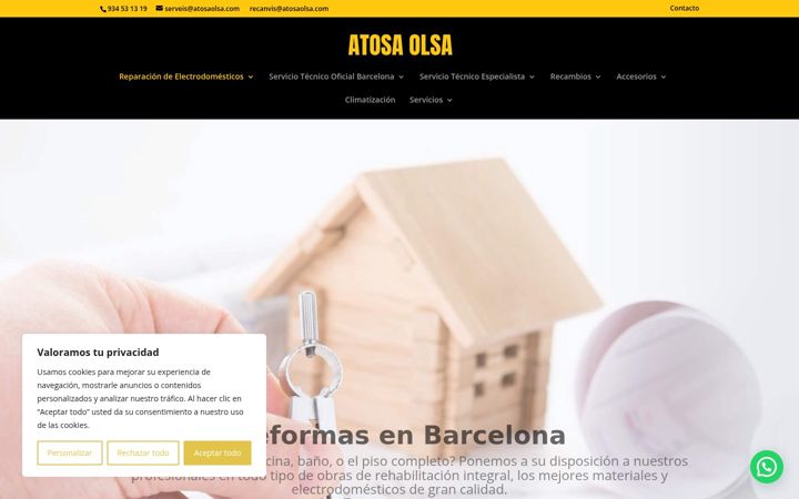 Screenshot of atosaolsa.com
