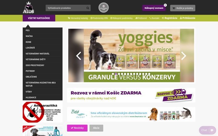 Screenshot of atosdog.sk