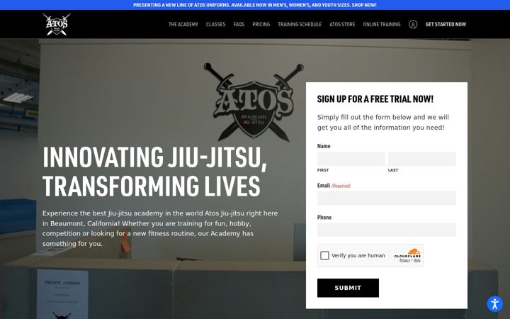 Skærmbillede af atosjiujitsubeaumont.com