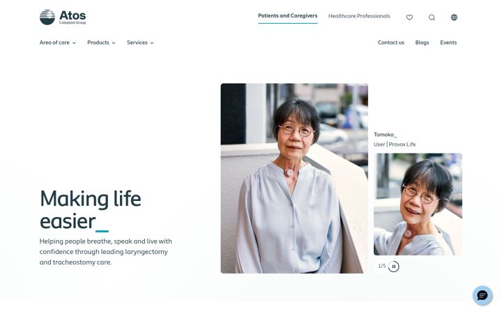Skærmbillede af atosmedical.com.au