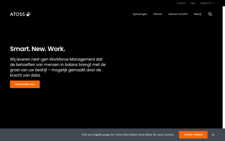 Screenshot of atoss.be