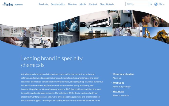 Screenshot of atotech.com