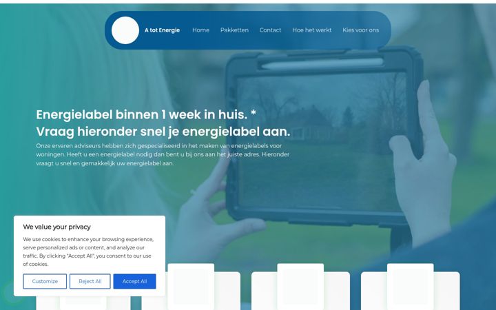 Screenshot of atotenergie.nl