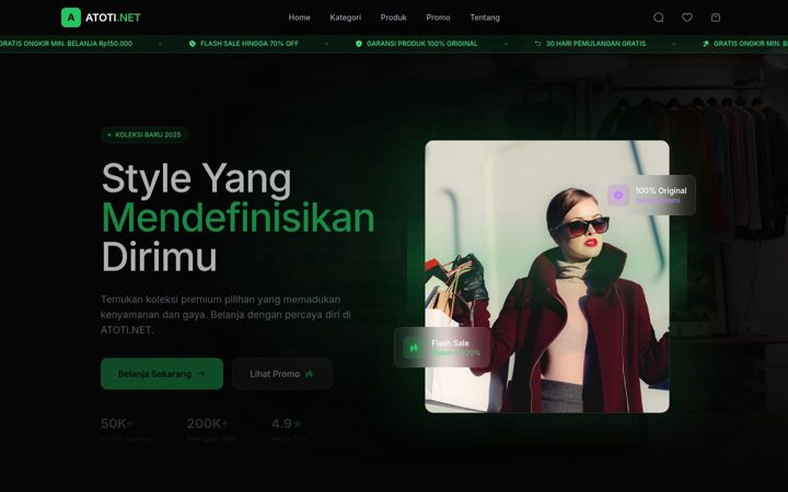 Screenshot of atoti.net