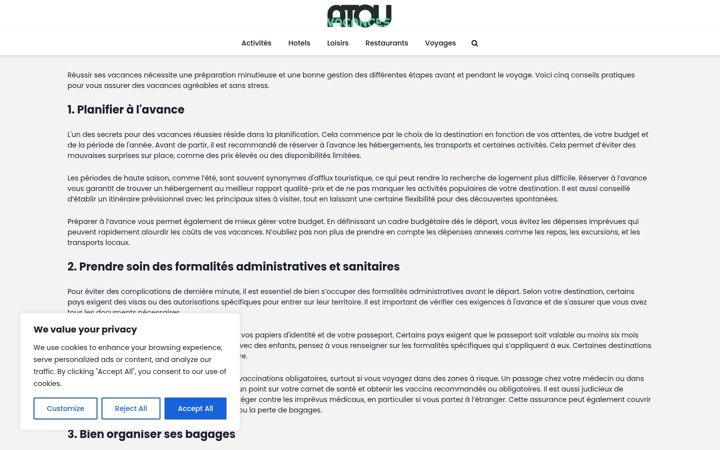 Screenshot of atou-vacances.com