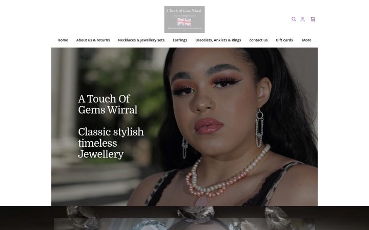 Екранна снимка на atouchofgems.co.uk