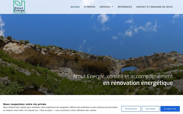 Екранна снимка на atout-energie.ch