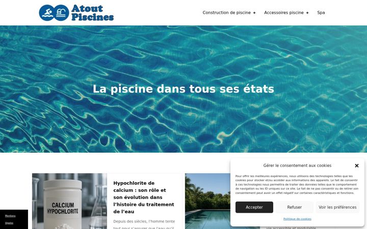Screenshot of atout-piscines.com