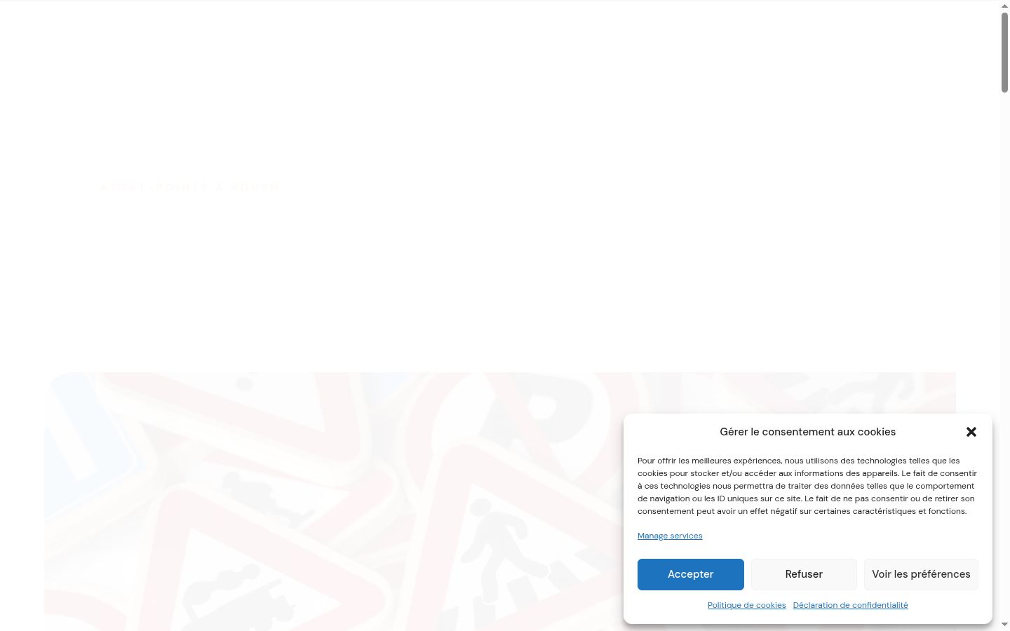 Zrzut ekranu banera zgody wyświetlanego przed jakąkolwiek interakcją