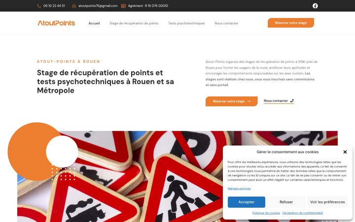 Snímek obrazovky atout-points.com