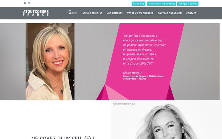 Snímek obrazovky atoutcoeurs.fr