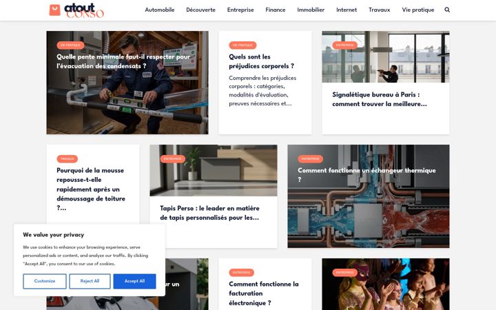 Screenshot of atoutconso.com
