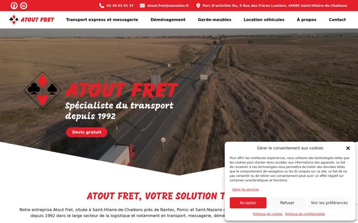 Ekrano kopija atoutfret-44.fr