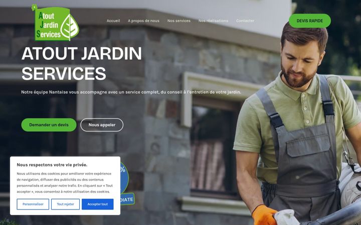Ekrano kopija atoutjardinservices.fr