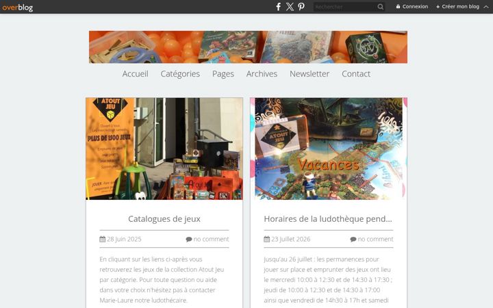 Screenshot of atoutjeu.com