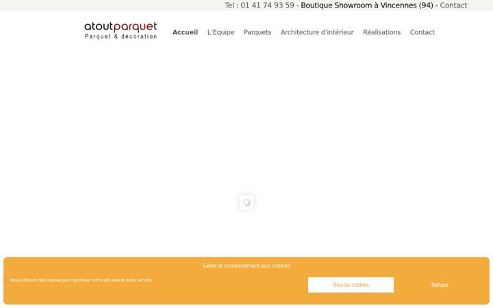 Snimka zaslona za atoutparquet.com
