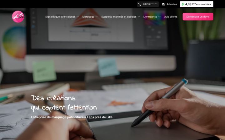 Captura de pantalla de atoutpub62-avis.com