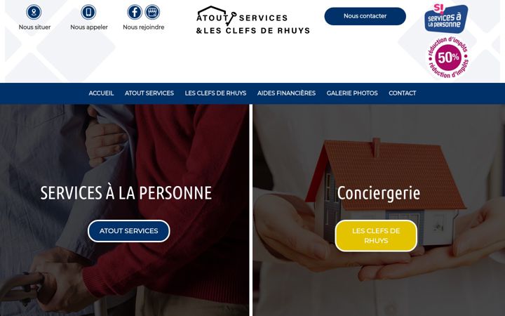 Captura de pantalla de atoutservices56.fr