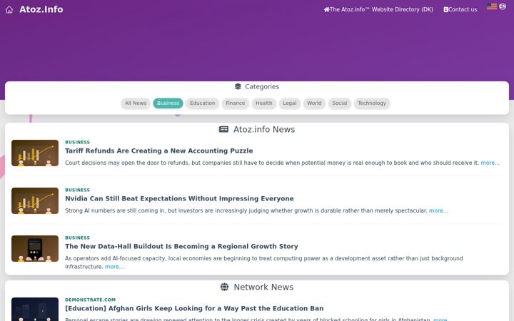 Screenshot of atoz.info