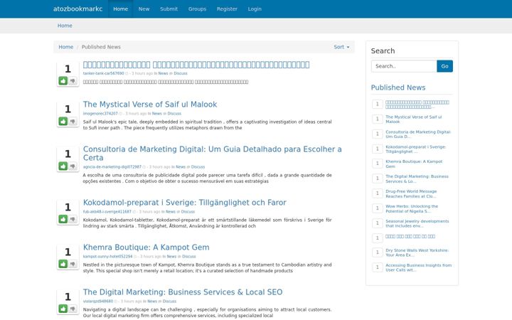 Screenshot of atozbookmarkc.com