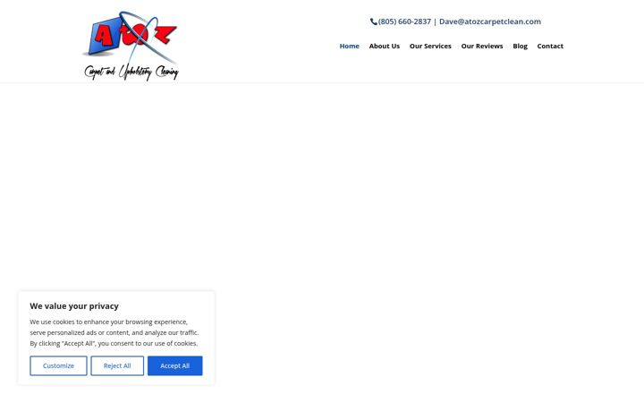 Screenshot of atozcarpetclean.com