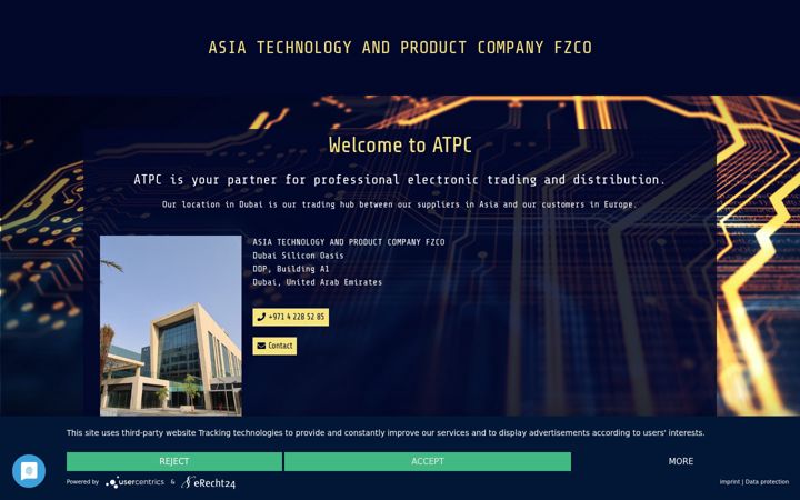 Screenshot of atpc.ae