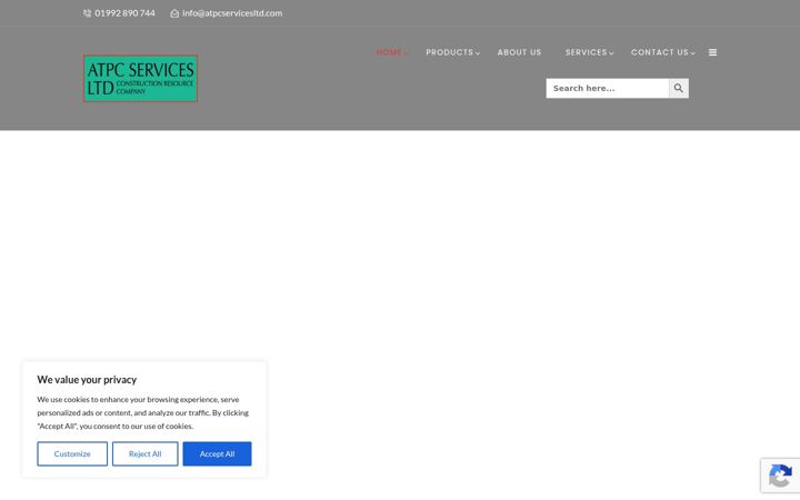 Screenshot of atpcservicesltd.co.uk