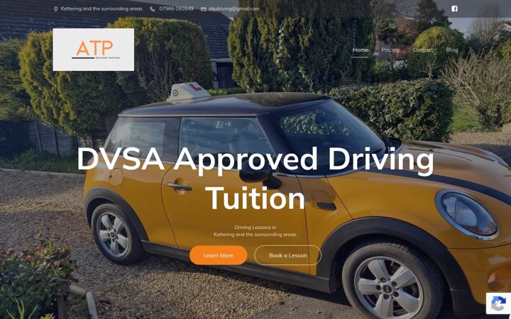 Ekrānuzņēmums no atpdrivingtuition.co.uk