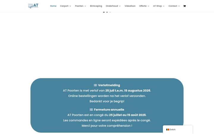 Kuvakaappaus sivustosta atpoorten.be