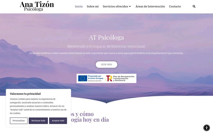 Screenshot of atpsicologa.es