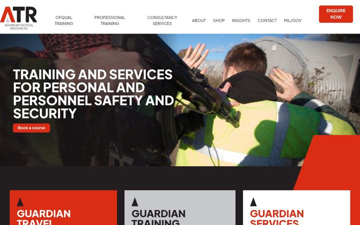 Screenshot of atr-ltd.co.uk