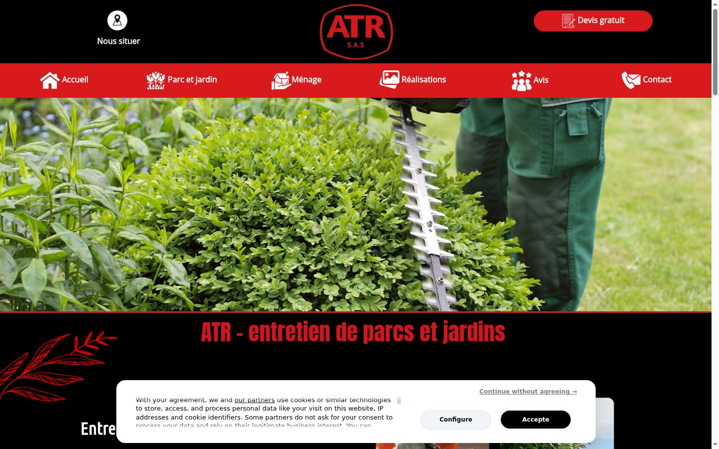 Sutikimo reklamjuostės, rodytos prieš bet kokią sąveiką, ekrano kopija